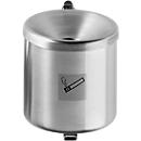 Safety ashtray, H 145 x Ø 150 mm, stainless steel