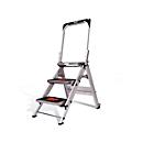 Safety ladder, with handle, aluminium, 3 steps