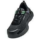 Safety shoes Uvex 1 x-craft planet S1PL, unisex low shoe, EN ISO 20345:2022 + A1:2024, antistatic, non-slip, green-black, width 11, size 45