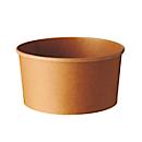 Saladiers jetables Papstar pure, 1000 ml, Ø 150 x H 75 mm, 50 pièces, biodégradable, matières premières renouvelables, revêtement PLA, brun