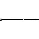 SapiSelco Colliers de serrage SEL.FIT, L 200 mm x l 4,5 mm, polyamide 6.6 noir, Ø faisceau 51 mm, 100 pièces