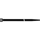SapiSelco Colliers de serrage SEL.FIT, L 750 mm, B 7,5 mm, polyamide 6.6 noir, charge de traction 460N, crantage intérieur, 100 pièces