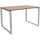 Schäfer Shop Bureau Genius Modena Flex, réglable en hauteur, forme rectangulaire, pied en forme d'étrier, largeur 1200 mm, décor chêne