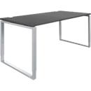 Schäfer Shop Bureau Genius Modena Flex, réglable en hauteur, forme rectangulaire, pied en forme d'étrier, largeur 1600 mm, graphite