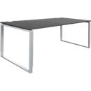 Schäfer Shop Bureau Genius Modena Flex, réglable en hauteur, forme rectangulaire, pied en forme d'étrier, largeur 1800 mm, graphite