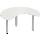 Schäfer Shop Genius aanbouwtafel ERGOSTYLE, 3/4 cirkel, uittrekbaar rechts of links, beuken decor/antraciet