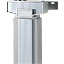 Schäfer Shop Genius Accentlijsten PLANOVA ERGOSTYLE, voor bureautafel 90° en 135°, tweetraps verstelbaar, 3 stuks, zilver