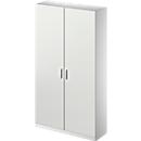 Schäfer Shop Genius Archief-/garderobekast TETRIS SOLID, b 1200 mm, 5 ordnerhoogten, afsluitbaar, lichtgrijs/blank aluminium