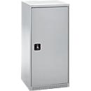 Schäfer Shop Genius armario de doble puerta FS, acero, con agujeros de ventilación, A 545 x P 520 x A 1105 mm, 3 OH, aluminio blanco/aluminio blanco, hasta 150 kg