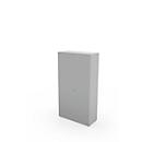 Schäfer Shop Genius Armario de puertas batientes TETRIS WALL, 5 alturas de archivo, bisagra de puerta a la derecha, An 1000 x P 440 x Al 1880 mm, gris luminoso