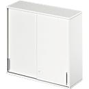 Schäfer Shop Genius Armario superior de puertas correderas TETRIS WOOD, 3 AA, An 1200 mm, blanco