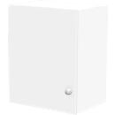 Schäfer Shop Genius Armario superior TETRIS WALL, 2 alturas de archivo, bisagra de puerta a la izquierda, An 600 x P 440 x Al 740 mm, blanco