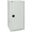 Schäfer Shop Genius Armoire à portes battantes FS, acier, avec trous d'aération, L 545 x P 420 x H 1105 mm, 3 HC, gris clair RAL 7035/gris clair RAL 7035, jusqu'à 250 kg