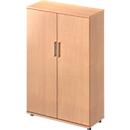 Schäfer Shop Genius Armoire à portes battantes TETRIS WOOD, 4 HC, hauteur incl. patins, L 1000 mm, décor hêtre