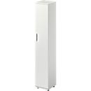 Schäfer Shop Genius Armoire à portes battantes TETRIS WOOD, 6 HC, l. 400 x P 421 x H 2270 mm, hauteur (patins inclus), porte fixée à droite, gris clair 