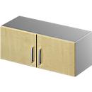 Schäfer Shop Genius Armoire à poser TETRIS SOLID, corps en acier, 1 HC, l. 1000 mm, coloris érable/alu blanc