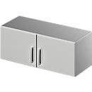 Schäfer Shop Genius Armoire à poser TETRIS SOLID, corps en acier, 1 HC, l. 1000 mm, gris clair/alu blanc
