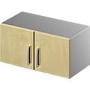Schäfer Shop Genius Armoire à poser TETRIS SOLID, corps en acier, 1 HC, l. 800 mm, coloris érable/alu blanc