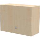 Schäfer Shop Genius Armoire à poser TETRIS WALL, 2 hauteurs de classeur, charnière de porte côté droit, l. 1000 x P 440 x H 740 mm, coloris érable