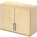 Schäfer Shop Genius Armoire à poser TETRIS WOOD, 2 HC, l. 1000 mm, verrouillable, coloris érable