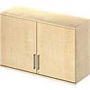 Schäfer Shop Genius Armoire à poser TETRIS WOOD, 2 HC, l. 1200 mm, verrouillable, coloris érable