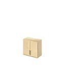 Schäfer Shop Genius Armoire à poser TETRIS WOOD, 2 HC, l. 800 mm, verrouillable, coloris érable