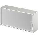 Schäfer Shop Genius Armoire à rideau d'extension TETRIS WOOD, 2 HC, l. 1600, gris clair