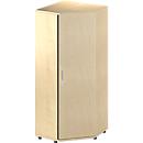Schäfer Shop Genius Armoire d'angle TETRIS WOOD, 5 HC, l. 800 x H 1910 mm, hauteur (patins inclus), coloris érable 