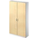 Schäfer Shop Genius Armoire de classement/vestiaire TETRIS SOLID, 5 HC, l. 1200 mm, coloris érable/alu blanc