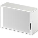 Schäfer Shop Genius Aufsatz-Querrolladenschrank TETRIS WOOD, 2 OH, B 1200, weiß