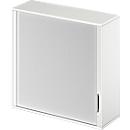 Schäfer Shop Genius Aufsatz-Querrolladenschrank TETRIS WOOD, 3 OH, B 1200 x T 421 x H 1110 mm, weiß