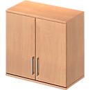 Schäfer Shop Genius Aufsatzschrank TETRIS WOOD, 2 OH, B 800 mm, abschließbar, Buche-Dekor