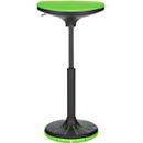 Schäfer Shop Genius ayuda para estar de pie/sentado SSI PROLINE P 3-D, ergonómico, suela patentada, regulable en altura, ancho 380 x fondo 320 x alto 570-790 mm, verde/negro-verde