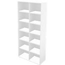Schäfer Shop Genius Bibliothèque étagère TETRIS WALL, 6 HC, l. 1000 x P 420 x H 2250 mm,blanc