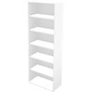 Schäfer Shop Genius Bibliothèque étagère TETRIS WALL, 6 HC, l. 800 x P 420 x H 2250 mm, blanc