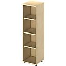 Schäfer Shop Genius Bibliothèque étagères TETRIS SOLID, panneau de particules, 4 HC, l. 400 x P 421 x H 1520 mm, décor érable