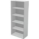 Schäfer Shop Genius Bibliothèque TETRIS WALL, 5 HC, L 800 x P 420 x H 1880 mm, gris clair
