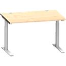 Schäfer Shop Genius Bureau MODENA FLEX, 1200 x 800 mm, érable