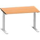 Schäfer Shop Genius Bureau MODENA FLEX, 1200 x 800 mm, hêtre