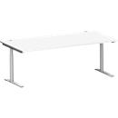 Schäfer Shop Genius Bureau MODENA FLEX, 2000 x 1000 mm, blanc