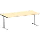 Schäfer Shop Genius Bureau MODENA FLEX, 2000 x 1000 mm, érable