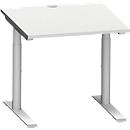 Schäfer Shop Genius Bureau MODENA FLEX, 800 x 800 mm, gris clair