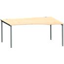 Schaefer Shop Genius bureau MODENA FLEX, aanbouw links B 1800 mm, ahorn decor/antraciet