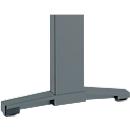 Schäfer Shop Genius C-foot shortened for PLANOVA ERGOSTYLE desk, anthracite