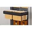 Schäfer Shop Genius Châssis à ouverture intégrale TETRIS SOLID, sur rails télescopiques, l. 800 mm, pour dossiers suspendus, 1 p., noir