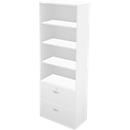 Schäfer Shop Genius Combinaison étagère-armoire à dossiers suspendus TETRIS WALL, l. 800 x P 440 x H 2250 mm, blanc