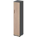 Schäfer Shop Genius double door cabinet TETRIS WOOD, 5 OH, W 400 x D 421 x H 1910 mm, height incl. glides, door right side