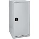 Schäfer Shop Genius draaideurkast FS, staal, met ventilatieopeningen, B 545 x D 420 x H 1105 mm, 3 OH, alu wit RAL 9006/blank aluminium RAL 9006, tot 250 kg