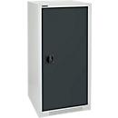Schäfer Shop Genius draaideurkast FS, staal, met ventilatieopeningen, B 545 x D 420 x H 1105 mm, 3 OH, lichtgrijs RAL 7035/antracietgrijs RAL 7016, tot 250 kg