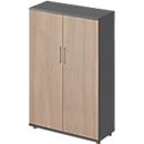 Schäfer Shop Genius draaideurkast TETRIS WOOD, 4 OH, hoogte incl. glijders, B 1000 mm, grafiet
